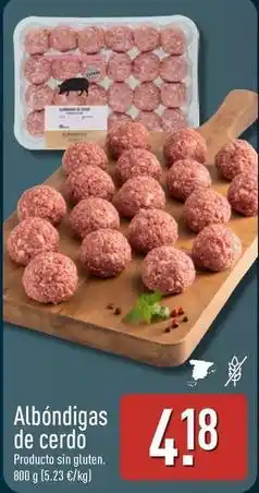 ALDI Albóndigas de cerdo oferta