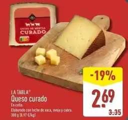 ALDI La tabla - queso curado oferta
