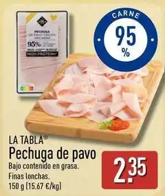 ALDI La tabla - pechuga de pavo oferta
