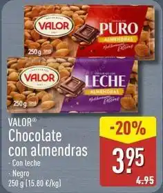 ALDI Valor - chocolate con almendras oferta