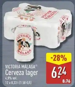 ALDI Victoria malaga - cerveza lager oferta