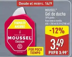 ALDI Moussel - gel de ducha oferta
