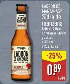 ALDI Ladrón de manzanas - sidra de manzana oferta