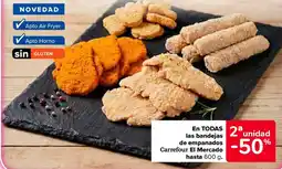 Carrefour Carrefour El Mercado en todas las bandejas de empanados hasta oferta