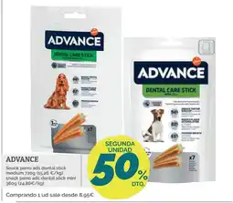 Supermercados MAS Advance snack perro ads dental stick oferta
