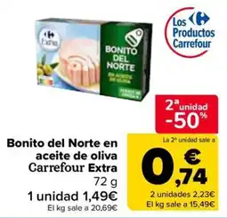 Carrefour Carrefour Extra bonito del norte en aceite de oliva oferta