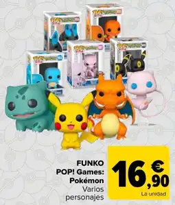 Carrefour Funko Pop! Games: Pokémon Varios personajes oferta