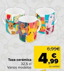 Carrefour Taza cerámica oferta