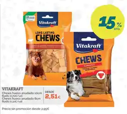 Supermercados MAS Vitakraft chews hueso anudado oferta