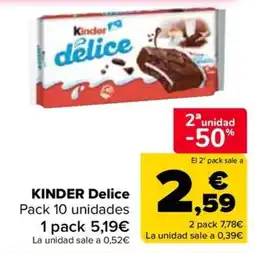 Carrefour Kinder Delice oferta