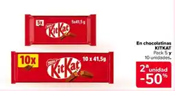 Carrefour Kitkat en chocolatinas oferta