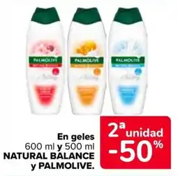 Carrefour Palmolive natural balance En geles oferta