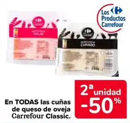 Carrefour Carrefour Classic En todas las cuñas de queso de oveja oferta