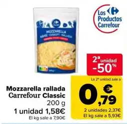Carrefour Carrefour Classic Mozzarella rallada oferta
