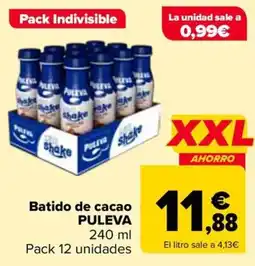 Carrefour Puleva batido de cacao oferta