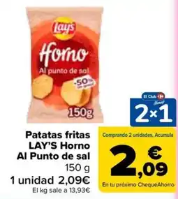 Carrefour Lay's Patatas fritas Horno Al Punto de sal oferta