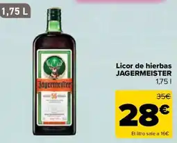 Carrefour Jagermeister licor de hierbas oferta
