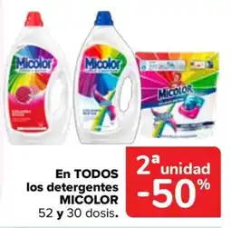 Carrefour Micolor en todos los detergentes oferta