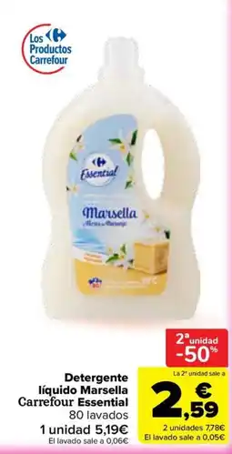 Carrefour Carrefour Essential Detergente líquido Marsella oferta