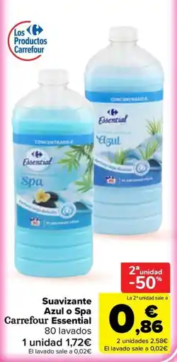 Carrefour Carrefour Essential Suavizante Azul o Spa oferta