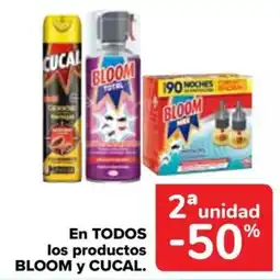 Carrefour Bloom y Cucal En todos los productos oferta