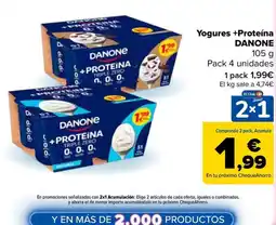 Carrefour Danone yogures +proteína oferta
