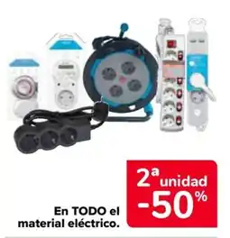 Carrefour En todo el material eléctrico oferta