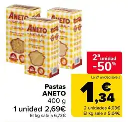 Carrefour Aneto pastas oferta