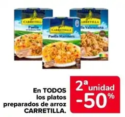 Carrefour Carretilla En todos los platos preparados de arroz oferta