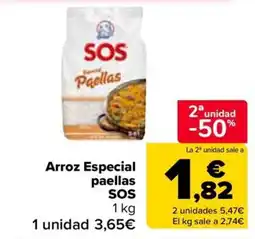 Carrefour SOS arroz especial paellas oferta