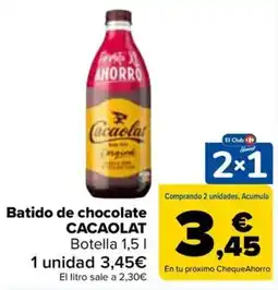 Carrefour Cacaolat Batido de chocolate oferta