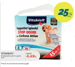 Supermercados MAS Vitakraft Empapador perro y gato oferta
