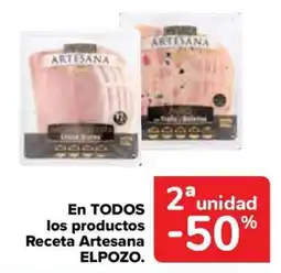 Carrefour Elpozo en todos los productos receta artesana oferta