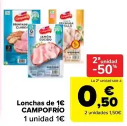Carrefour Campo Frío lonchas oferta