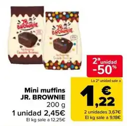 Carrefour jr brownie mini muffins oferta