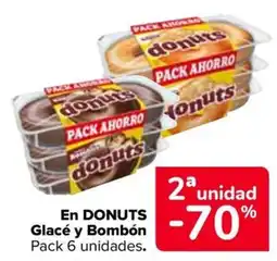 Carrefour donuts En Glacé y Bombón oferta