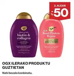 El Corte Inglés Ogx ilerako produktu guztietan oferta