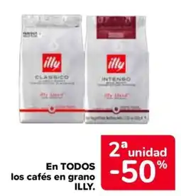 Carrefour illy en todos cafés en grano oferta