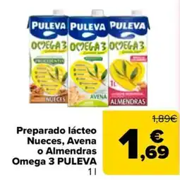 Carrefour Puleva preparado lácteo nueces, avena o almendras omega 3 oferta