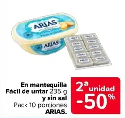 Carrefour Arias En mantequilla Facil de untar oferta