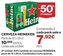 El Corte Inglés Cerveza Heineken oferta