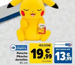 Carrefour Carrefour peluche pikachu dormilón oferta