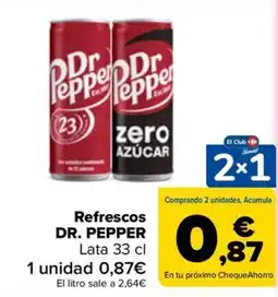 Carrefour Dr. Pepper Refrescos oferta