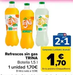 Carrefour Trina refrescos sin gas oferta