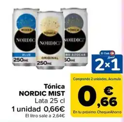Carrefour Tónica Nordic Mist oferta