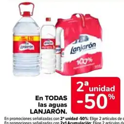 Carrefour Lanjarón en todas las aguas oferta