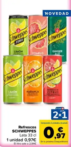 Carrefour Refrescos SCHWEPPES oferta