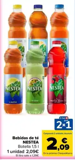 Carrefour Bebidas de té NESTEA oferta