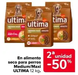 Carrefour Ultima en alimento seco para perros medium/maxi oferta