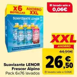 Carrefour Suavizante lenor frescor alpino oferta